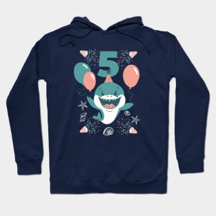 Baby Shark for 5th Birthday Hoodie